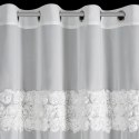 ZASŁONA GOTOWA ROSES 9 140 X 250 CM BIAŁY