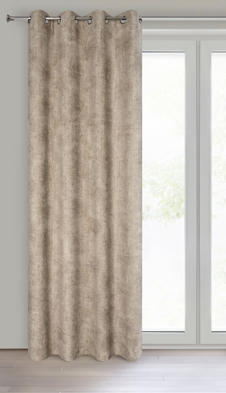 ZASŁONA GOTOWA ALETA 135 X 250 CM BEŻOWY