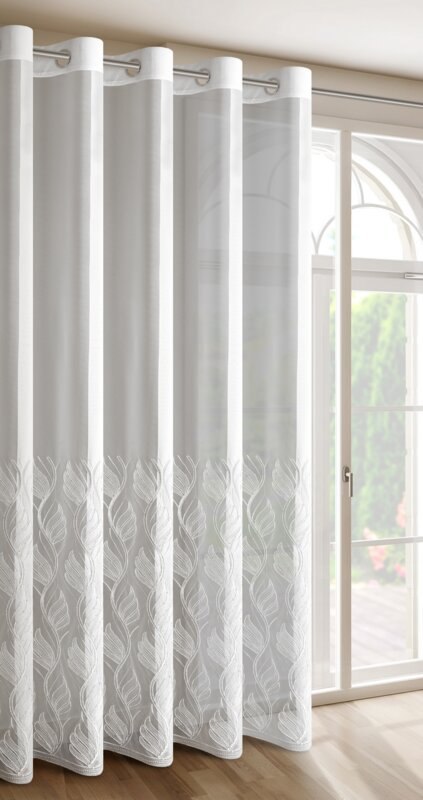 ZASŁONA GOTOWA DELIA 600 X 250 CM BIAŁY