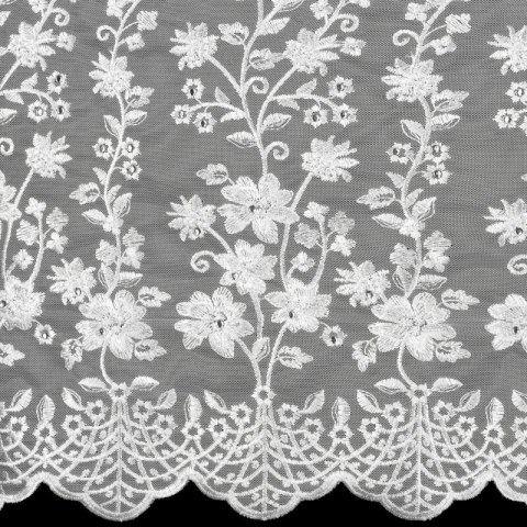 ZASŁONA GOTOWA ELOISA NA TAŚMIE 400 X 250 CM BIAŁY