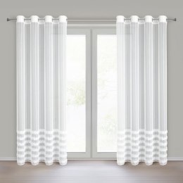 ZASŁONA GOTOWA SOFIA 3 NA TAŚMIE 140 X 250 CM BIAŁY