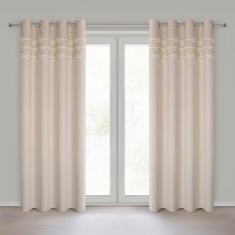 ZASŁONA GOTOWA SOFIA 4 NA TAŚMIE 140 X 250 CM BEŻOWY