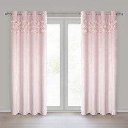 ZASŁONA GOTOWA SOFIA 4 NA TAŚMIE 140 X 250 CM JASNORÓŻOWY