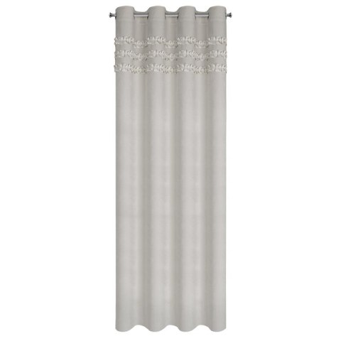 ZASŁONA GOTOWA SOFIA 4 NA TAŚMIE 140 X 250 CM SREBRNY