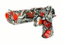 Pistolet Elektryczny na Kulki Wodne Zestaw Grafiti Czerwony 20 metrów