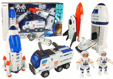 Zestaw Rakieta Kosmos Statki Space Pojazdy Astronauci