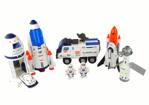 Zestaw Rakieta Kosmos Statki Space Pojazdy Astronauci