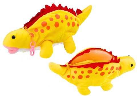 Pluszowy Dinozaur Piórnik Schowek Zawieszka Żółty Pluszowy Dinozaur Piórnik Schowek Zawieszka Żółty