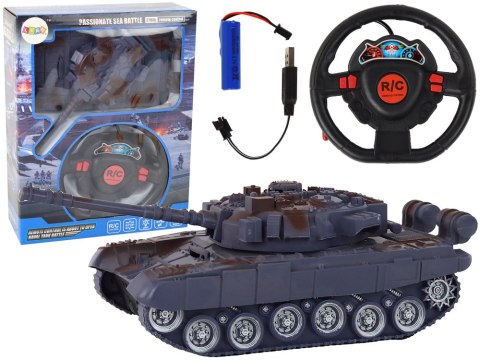 Czołg R/C Zdalnie Sterowany Światła Dźwięk Granatowy 1:18 27MHz Czołg R/C Zdalnie Sterowany Światła Dźwięk Granatowy 1:18 27MHz