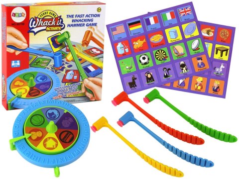 Gra Zręcznościowa Konkurencyjna Karciana Spinner Uderz Młotkiem Gra Zręcznościowa Konkurencyjna Karciana Spinner Uderz Młotkiem