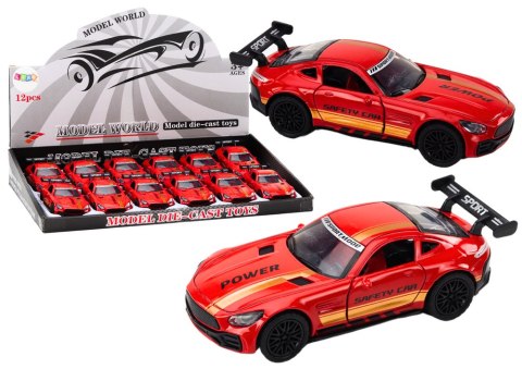 Auto Sportowe Samochód 1:32 Figurka Czerwona Spojler Metal Auto Sportowe Samochód 1:32 Figurka Czerwona Spojler Metal
