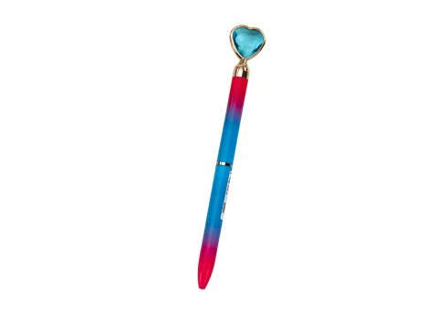 Długopis Z Diamentem Serce Niebieski Wkład 0.7mm Mix Długopis Z Diamentem Serce Niebieski Wkład 0.7mm Mix