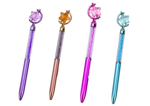 Długopis Z Gwiazdką Diamenciki Niebieski Wkład 0.7mm Mix Długopis Z Gwiazdką Diamenciki Niebieski Wkład 0.7mm Mix