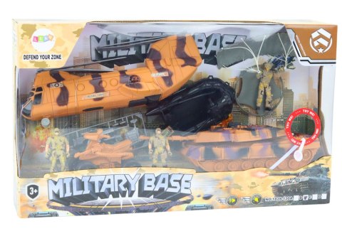 Zestaw Militarny Czołg Wojskowy Helikopter Śmigłowiec Spadochroniarz Dźwięki Zestaw Militarny Czołg Wojskowy Helikopter Śmigłowiec Spadochroniarz Dźwięki