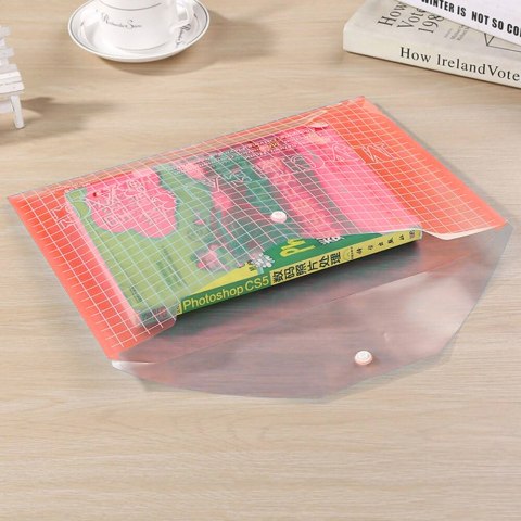 Teczka Folder Kopertowy Z Zapięciem Przeźroczysty Czerwony A4 20 Sztuk Teczka Folder Kopertowy Z Zapięciem Przeźroczysty Czerwony A4 20 Sztuk