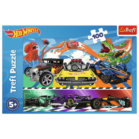 Puzzle - 100 - Pędzące samochody - Hot Wheels Trefl 16466