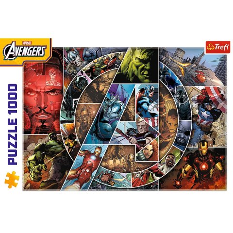 Puzzle - 1000 - Avengers: BohaterowieFSC Mix 70% 10934
