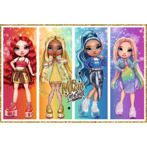 Puzzle - 2x200 - Tęczowe lalki / MGA Rainbow high Trefl 13335