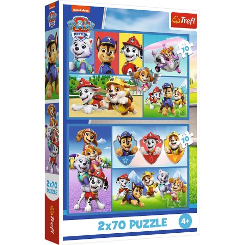Puzzle - 2x70 - Psi Patrol rządzi Trefl 34441
