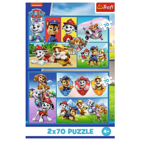 Puzzle - 2x70 - Psi Patrol rządzi Trefl 34441