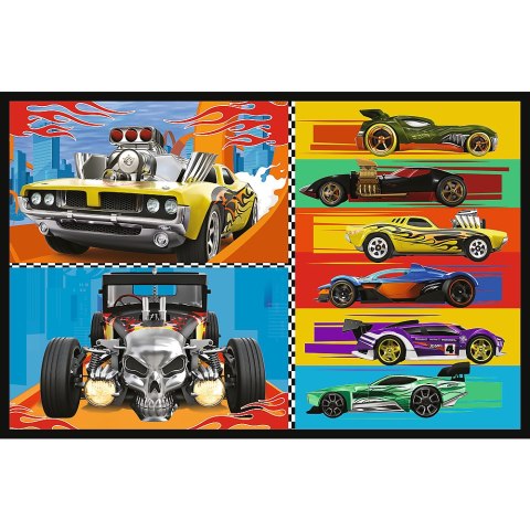 Puzzle - 2x70 - Samochodziki - Hot Wheels Trefl 34442