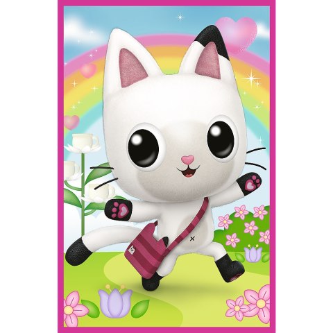 Puzzle 3x50 - Poznajcie Gabby i kotki Gabbys Dollhouse Trefl 34876