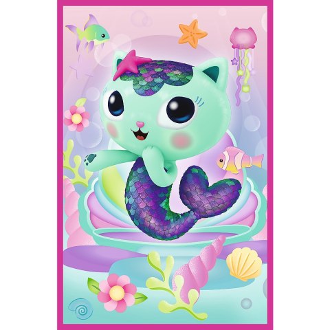 Puzzle 3x50 - Poznajcie Gabby i kotki Gabbys Dollhouse Trefl 34876