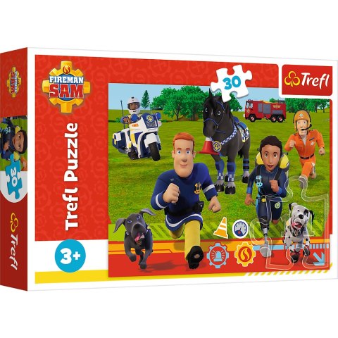 Puzzle - "30" - Gotowi do pomocy Strażak Sam Trefl 18297