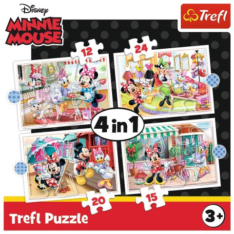 Puzzle - 4w1 (12, 15, 20, 24) - Minnie z przyjaciółmi / Disney Minnie 34355