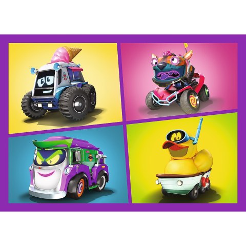 Puzzle - 4w1 - Poznaj Batwheels - Warner Batwheels 34658