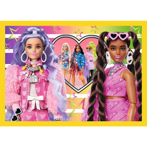 Puzzle - 4w1 - Wesoły świat Barbie / Mattel, Barbie 34626