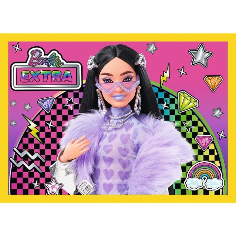 Puzzle - 4w1 - Wesoły świat Barbie / Mattel, Barbie 34626