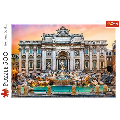 Puzzle 500 el. Fontanna di Trevi, Rzym Trefl 37292