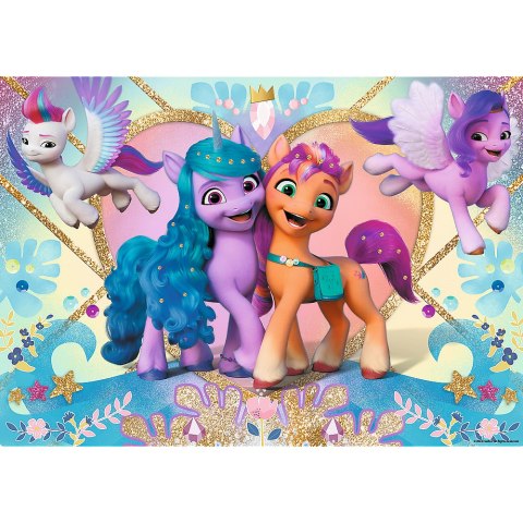 Puzzle Glitter 100 el. My Little Pony Błyszczące kucyki Trefl 14831
