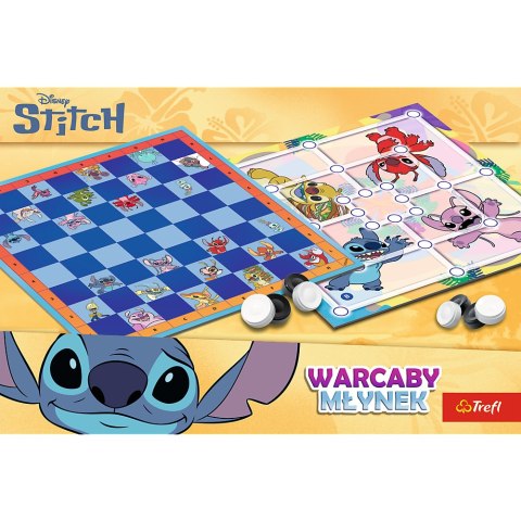 Gra Warcaby i Młynek Lilo and Stitch Trefl 02799