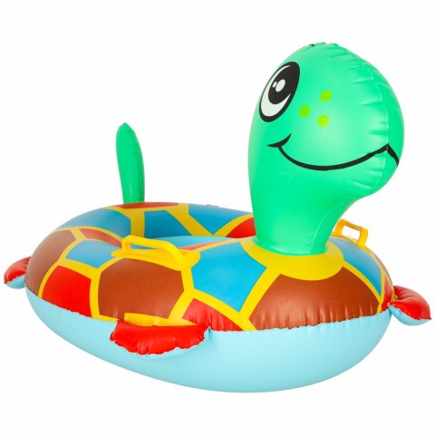 Kółko do pływania dla niemowląt koło pontonik dla dzieci dmuchany z siedziskiem materac żółw 15kg