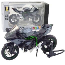 Motocykl Sportowy Metalowy Światła Dźwięki Szary 1:12