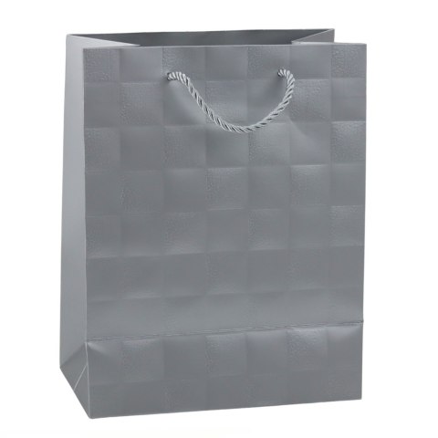 Torba Prezentowa Elegancka Tłoczone Kwadraty 23 x 18 x 10,5 cm Torba Prezentowa Elegancka Tłoczone Kwadraty 23 x 18 x 10,5 cm