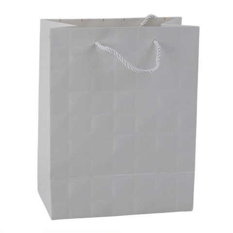 Torba Prezentowa Elegancka Tłoczone Kwadraty 23 x 18 x 10,5 cm Torba Prezentowa Elegancka Tłoczone Kwadraty 23 x 18 x 10,5 cm