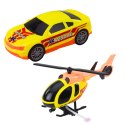Zestaw Ratowniczy Ciężarówka Helikopter Samochód Światła Dźwięki