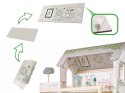 Duży Domek dla Lalek Drewniany XXL Boho LED 78cm LULILO FLORO + Mebelki Prezent dla Dziewczynki