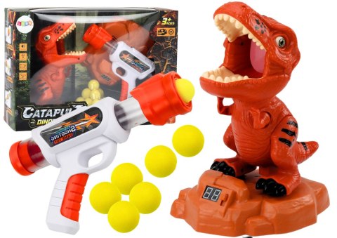 Gra Strzelanie Do Dinozaura Zręcznościowa Kulki Pistolet Zestaw Gra Strzelanie Do Dinozaura Zręcznościowa Kulki Pistolet Zestaw