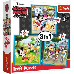 Puzzle - 3w1 - Myszka Miki z przyjaciółmi - Disney Standard Characters - 34846