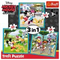 Puzzle - 3w1 - Myszka Miki z przyjaciółmi - Disney Standard Characters - 34846