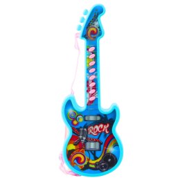 Gitara Elektryczna Dla Dzieci Melodie Gama Solmizacyjna Niebieski