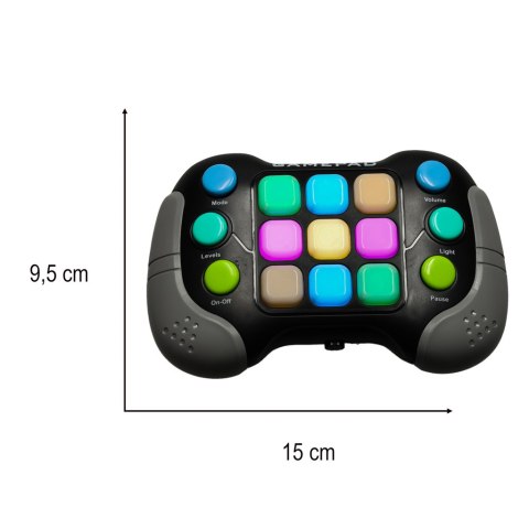 Gra Memory elektroniczna zręcznościowa antystresowa konsola light 4 tryby