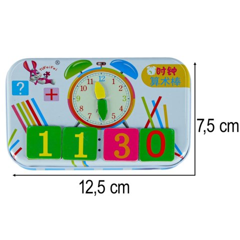 Zestaw edukacyjny nauka zegarka liczenia dodawania dla dzieci zegar do nauki godzin czasu