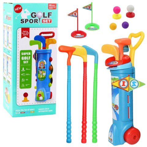 Zestaw Do Gry W Golfa Wózek Kije Pole Gra Sportowa 20el