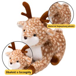 Pluszowa Maskotka Przytulanka Jelonek Brązowy W Centki 23cm