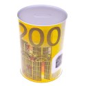 Metalowa Skarbonka Puszka Banknot 200 Euro 16,5 x 12cm